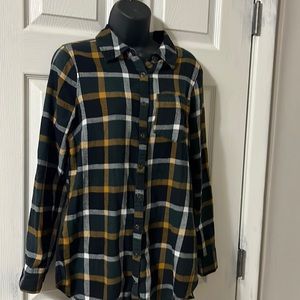 Plaid soft cotton shirt